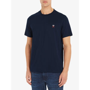 Tommy Hilfiger pánské tmavě modré tričko - XL (DW5)